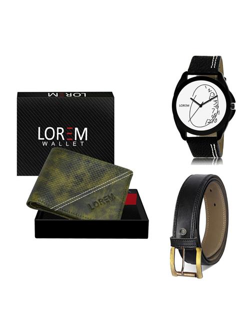 belt, wallet & watch gift combo - 19375025 - Very Small Image - 1