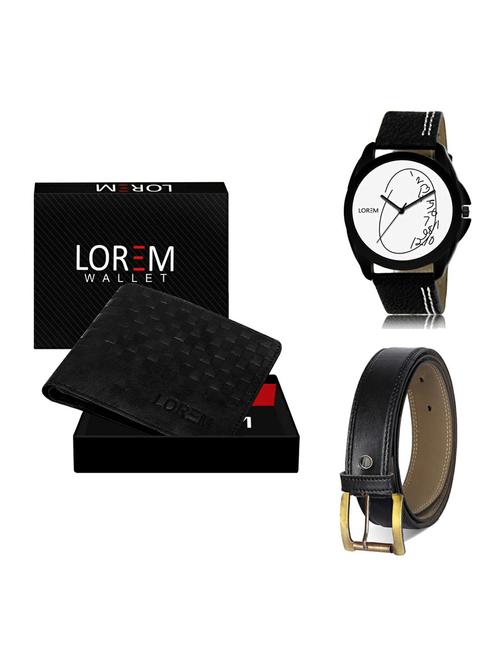 belt, wallet & watch gift combo - 19375030 - Very Small Image - 1