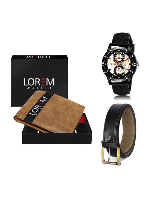 belt, wallet & watch gift combo - 19375049 - Very Small Image - 1