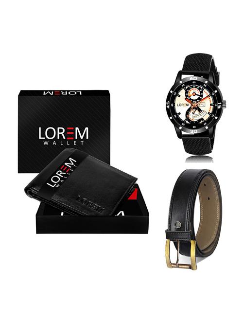 belt, wallet & watch gift combo - 19375051 - Very Small Image - 1