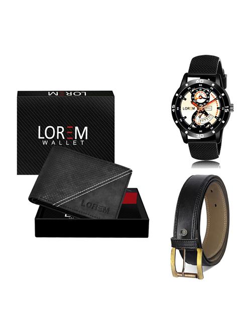 belt, wallet & watch gift combo - 19375071 - Very Small Image - 1