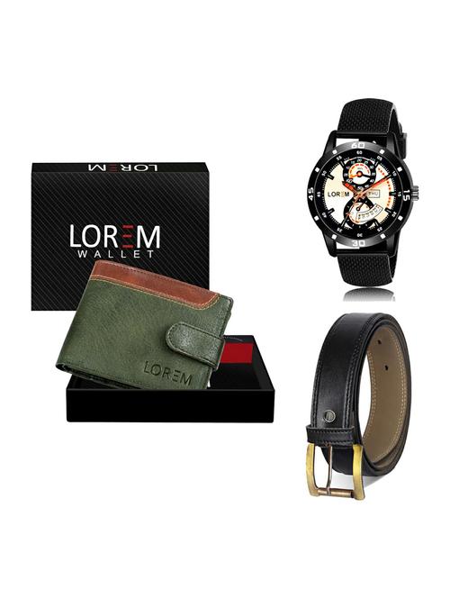 belt, wallet & watch gift combo - 19375082 - Very Small Image - 1