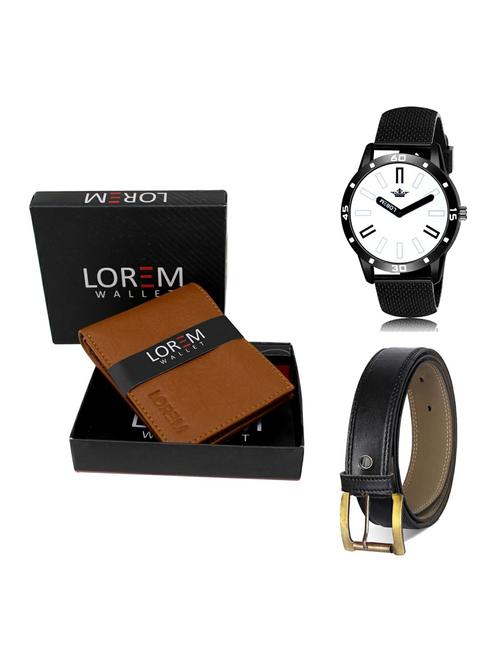 belt, wallet & watch gift combo - 19375084 - Very Small Image - 1