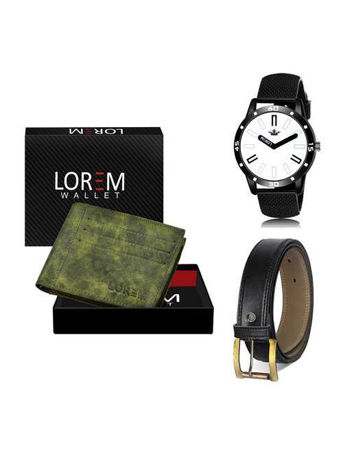 belt, wallet & watch gift combo - 19375098 - Very Small Image - 1