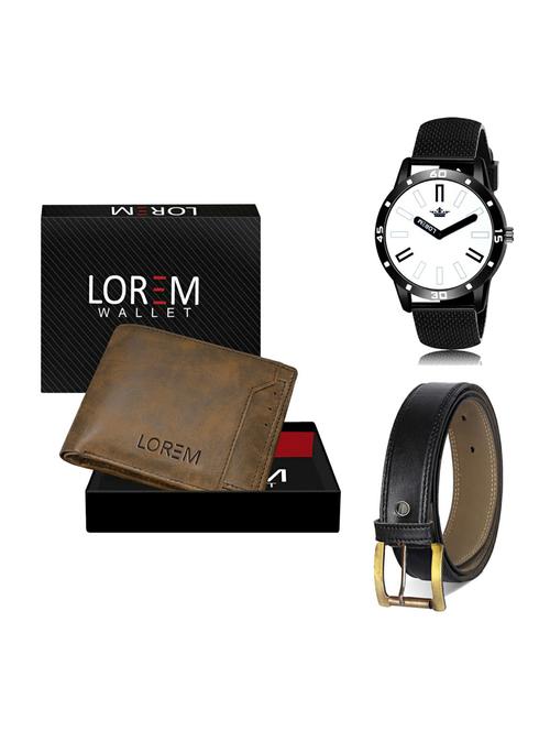 belt, wallet & watch gift combo - 19375105 - Very Small Image - 1