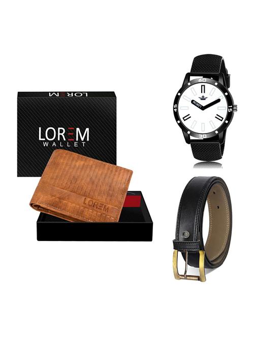 belt, wallet & watch gift combo - 19375110 - Very Small Image - 1