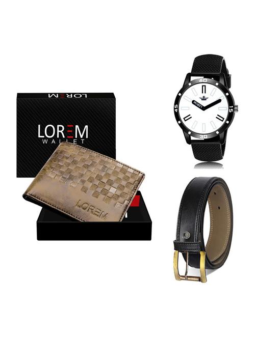 belt, wallet & watch gift combo - 19375117 - Very Small Image - 1