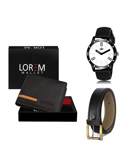belt, wallet & watch gift combo - 19375124 - Very Small Image - 1