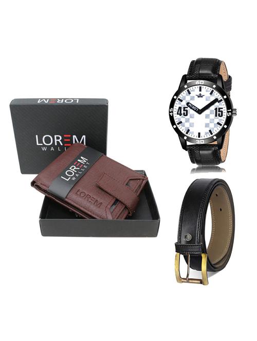 belt, wallet & watch gift combo - 19375135 - Very Small Image - 1