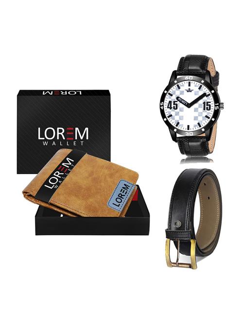 belt, wallet & watch gift combo - 19375137 - Very Small Image - 1