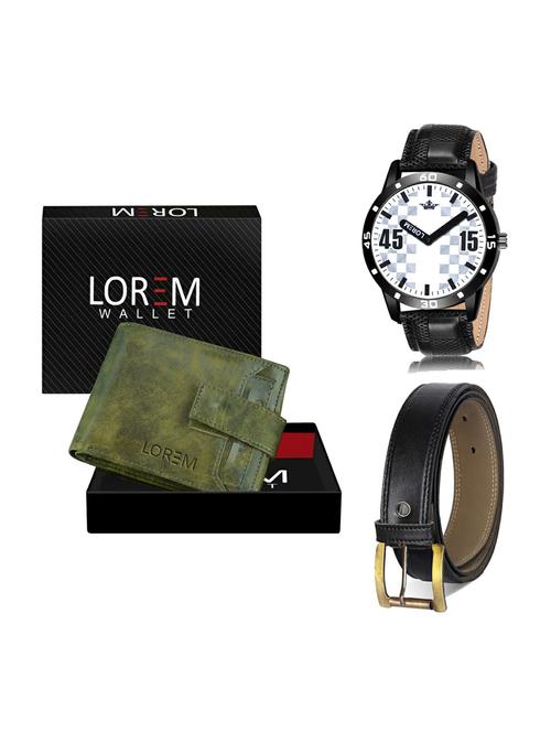 belt, wallet & watch gift combo - 19375148 - Very Small Image - 1