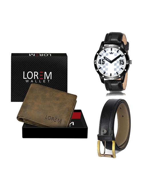 belt, wallet & watch gift combo - 19375151 - Very Small Image - 1