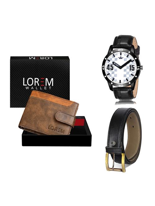 belt, wallet & watch gift combo - 19375170 - Very Small Image - 1