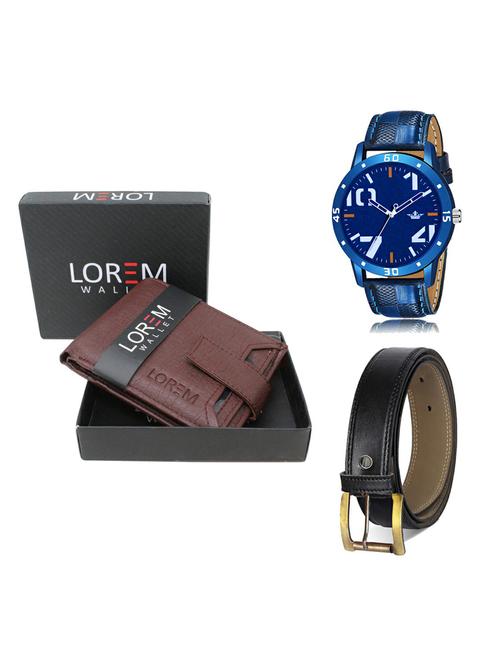 belt, wallet & watch gift combo - 19375180 - Very Small Image - 1