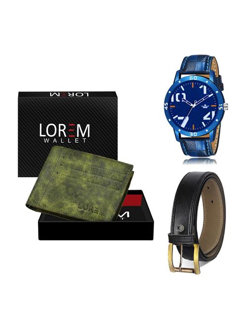 belt, wallet & watch gift combo - 19375188 - Very Small Image - 1