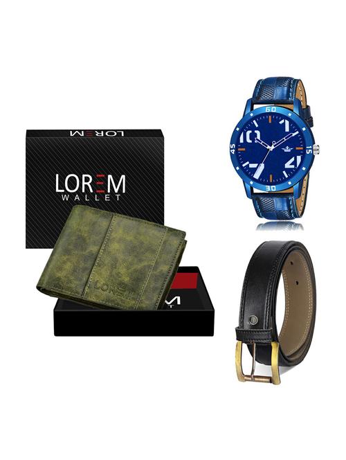 belt, wallet & watch gift combo - 19375189 - Very Small Image - 1