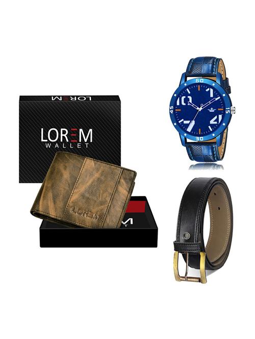 belt, wallet & watch gift combo - 19375191 - Very Small Image - 1