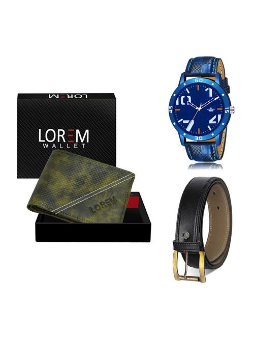 belt, wallet & watch gift combo - 19375205 - Very Small Image - 1