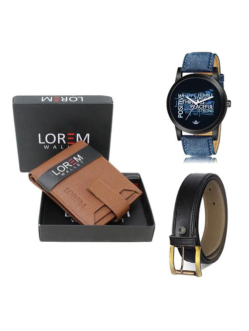 belt, wallet & watch gift combo - 19375226 - Very Small Image - 1