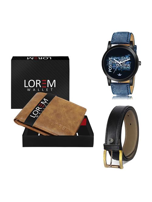 belt, wallet & watch gift combo - 19375229 - Very Small Image - 1