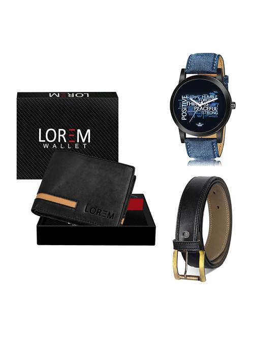 belt, wallet & watch gift combo - 19375258 - Very Small Image - 1
