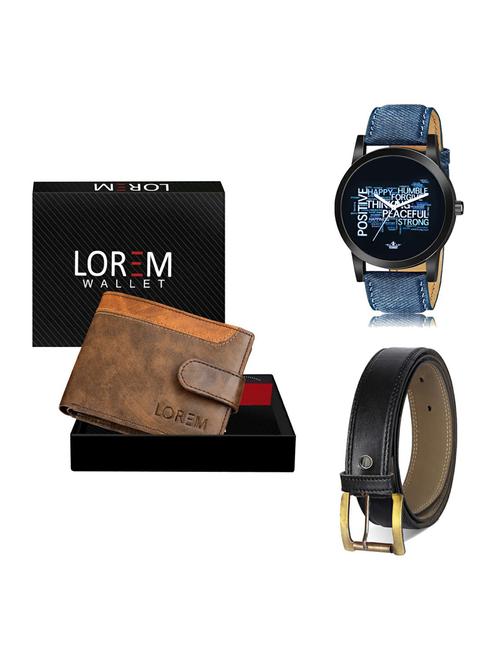 belt, wallet & watch gift combo - 19375260 - Very Small Image - 1