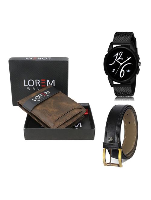 belt, wallet & watch gift combo - 19375266 - Very Small Image - 1