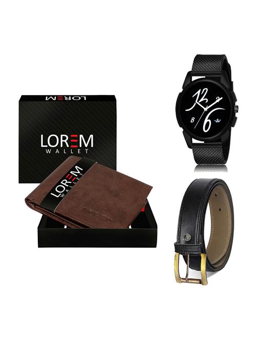 belt, wallet & watch gift combo - 19375273 - Very Small Image - 1