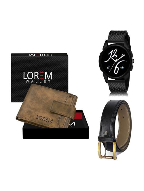 belt, wallet & watch gift combo - 19375284 - Very Small Image - 1