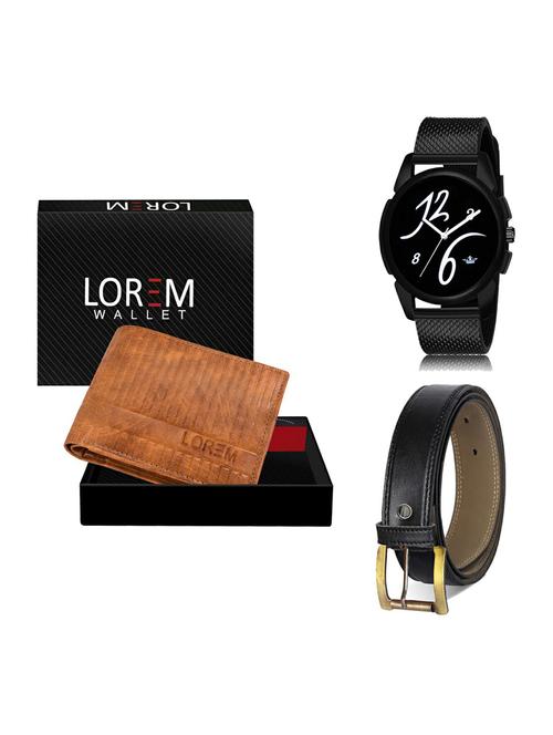 belt, wallet & watch gift combo - 19375290 - Very Small Image - 1