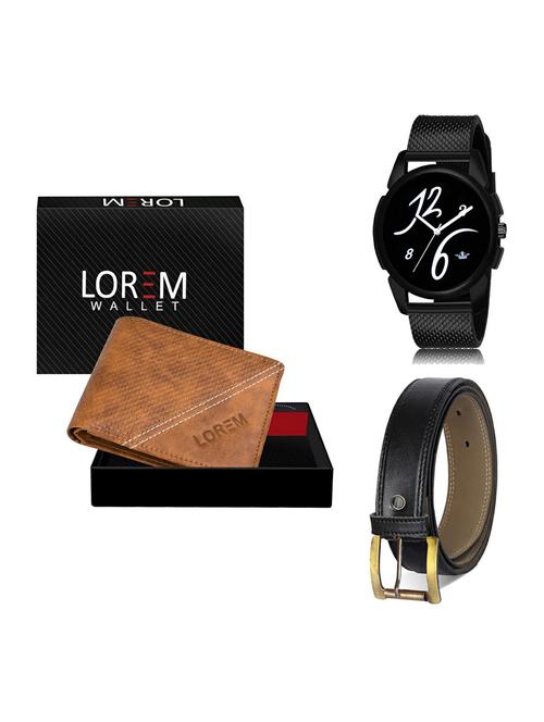 belt, wallet & watch gift combo - 19375294 - Very Small Image - 1