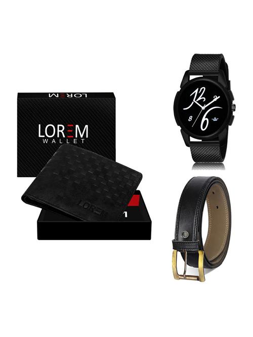 belt, wallet & watch gift combo - 19375300 - Very Small Image - 1