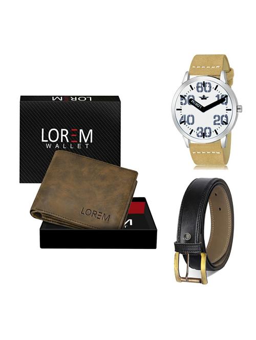 belt, wallet & watch gift combo - 19375331 - Very Small Image - 1