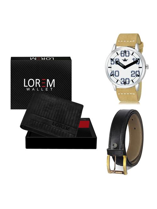 belt, wallet & watch gift combo - 19375337 - Very Small Image - 1
