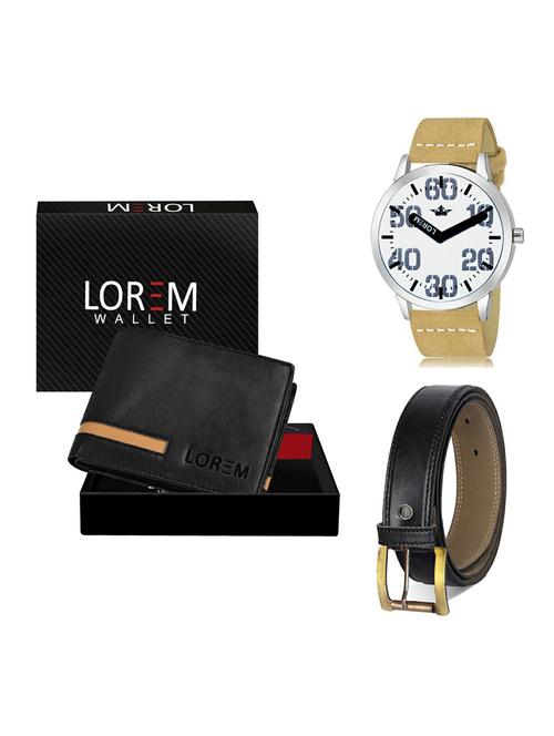 belt, wallet & watch gift combo - 19375348 - Very Small Image - 1