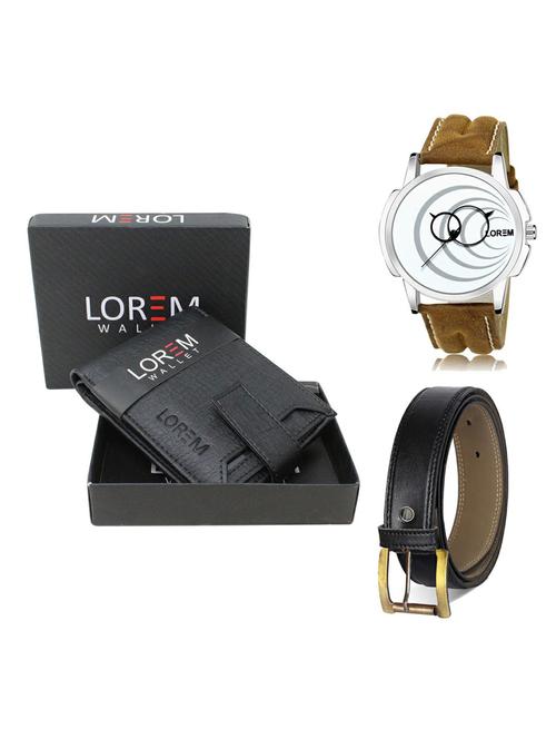 belt, wallet & watch gift combo - 19375359 - Very Small Image - 1