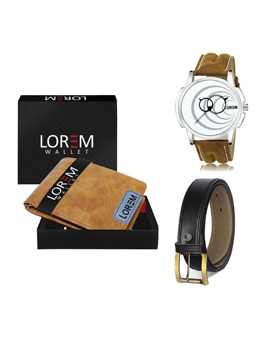 belt, wallet & watch gift combo - 19375362 - Very Small Image - 1