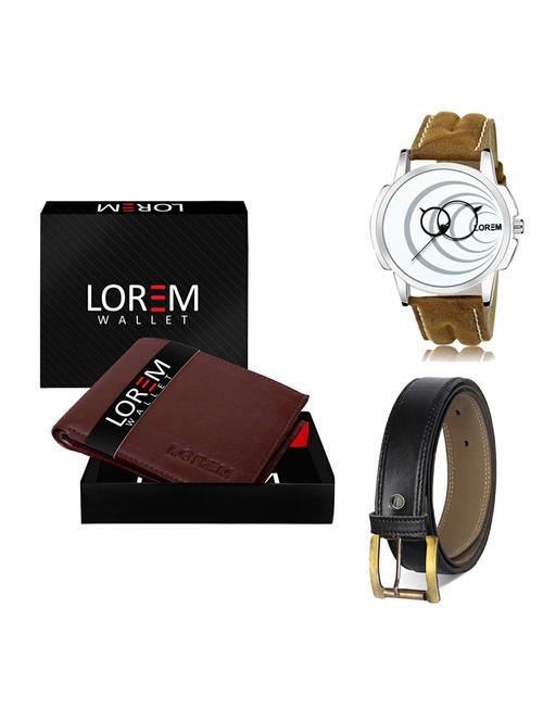 belt, wallet & watch gift combo - 19375365 - Very Small Image - 1