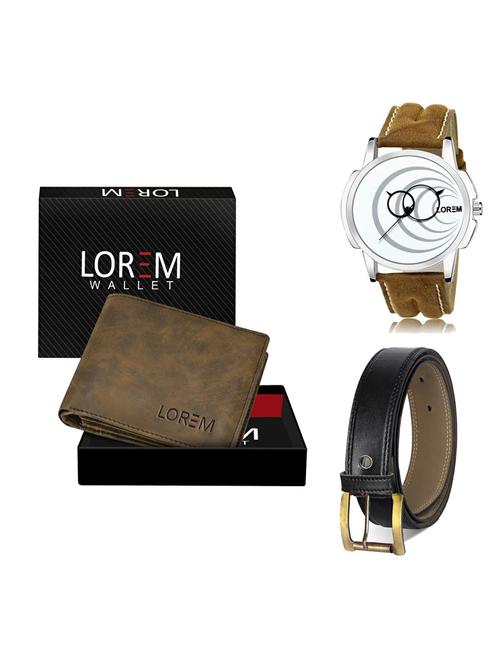 belt, wallet & watch gift combo - 19375376 - Very Small Image - 1