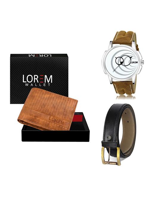 belt, wallet & watch gift combo - 19375380 - Very Small Image - 1