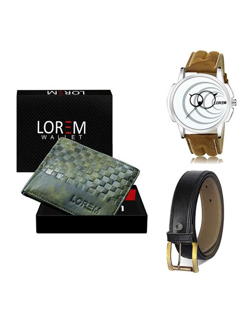 belt, wallet & watch gift combo - 19375389 - Very Small Image - 1