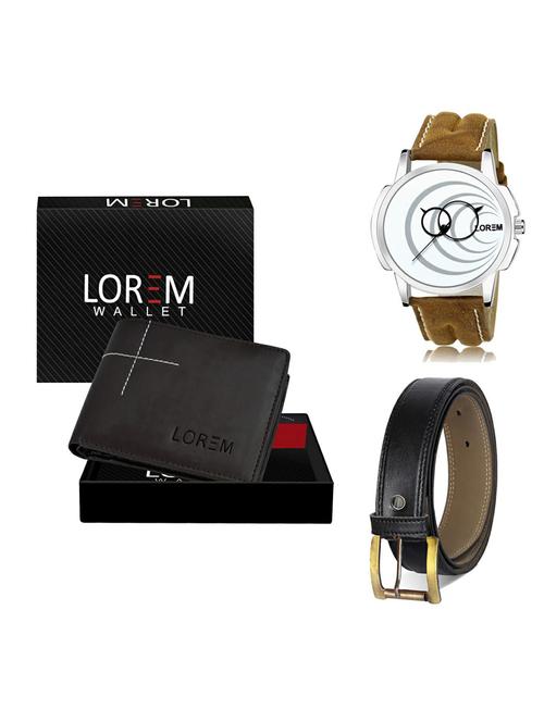 belt, wallet & watch gift combo - 19375392 - Very Small Image - 1
