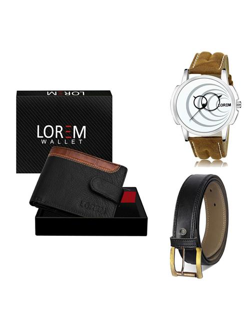 belt, wallet & watch gift combo - 19375396 - Very Small Image - 1