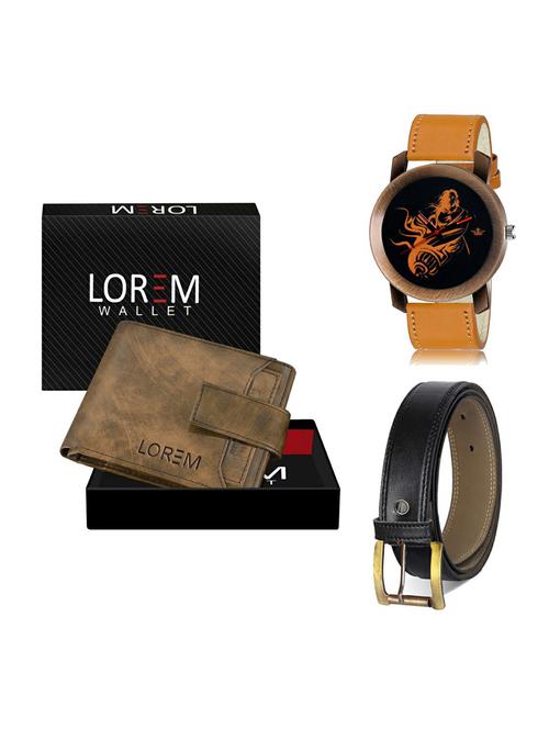 belt, wallet & watch gift combo - 19375419 - Very Small Image - 1