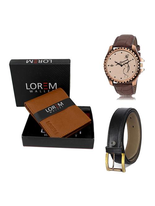 belt, wallet & watch gift combo - 19375444 - Very Small Image - 1