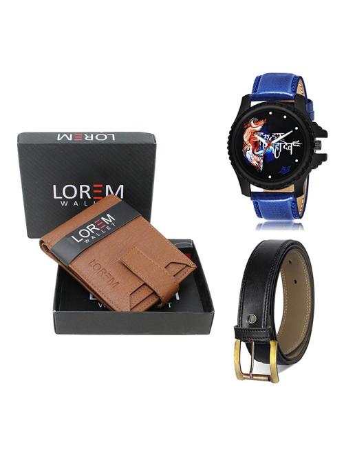belt, wallet & watch gift combo - 19375496 - Very Small Image - 1