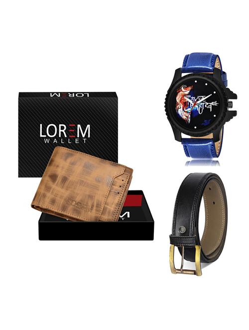 belt, wallet & watch gift combo - 19375507 - Very Small Image - 1