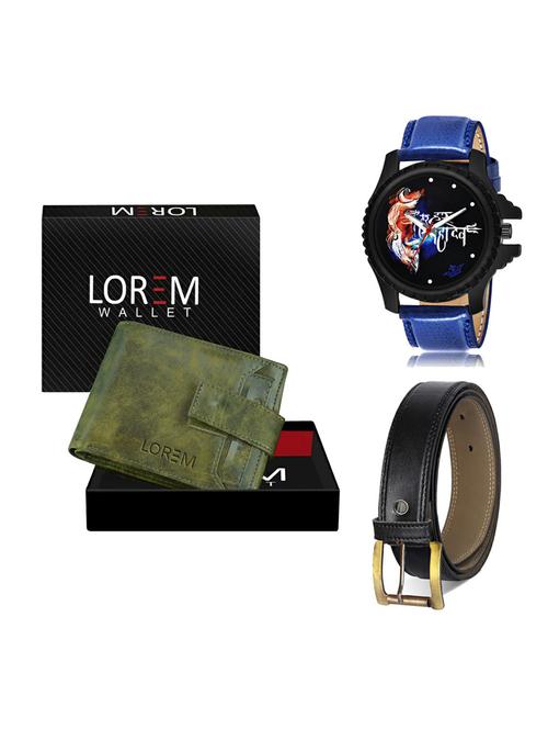 belt, wallet & watch gift combo - 19375508 - Very Small Image - 1