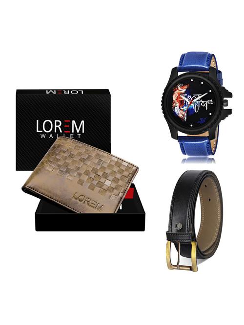 belt, wallet & watch gift combo - 19375522 - Very Small Image - 1