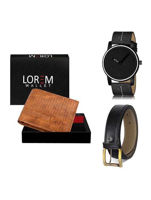belt, wallet & watch gift combo - 19375560 - Very Small Image - 1